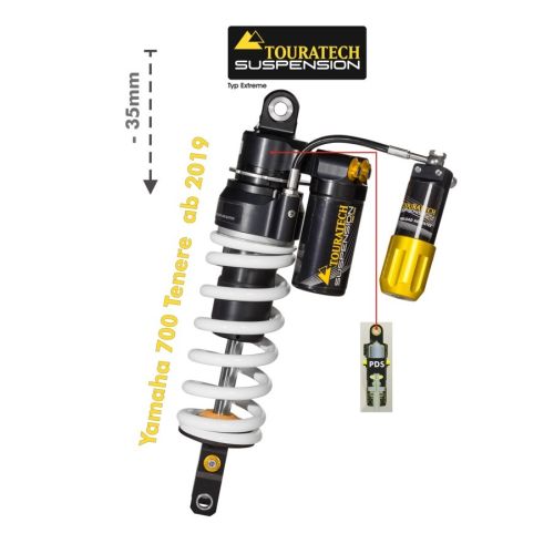 01-632-5871-0 Touratech Suspension Tieferlegung -35mm Yamaha 700 Tenere (2019-2024), Typ Extreme