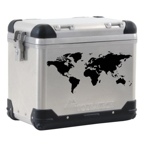 01-050-0800-0 Kofferaufkleber ZEGA PRO/ZEGA Pro2/ZEGA Mundo Weltkarte schwarz