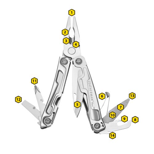 01-070-1216-0 Multitool Leatherman REV *Touratech*