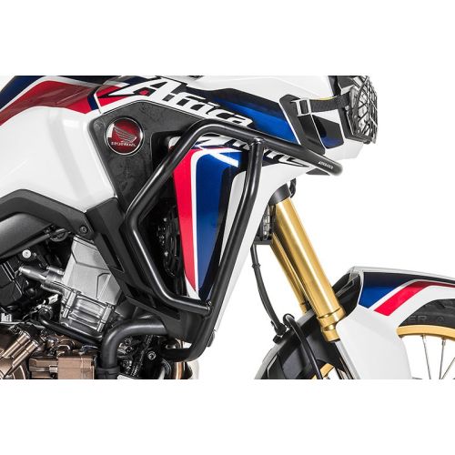 01-402-1003-0 Aktionsbundle 2 schwarz: Motorschutz *RALLYE EXTREME* + Sturzbuegel fuer Honda CRF1000L Africa Twin