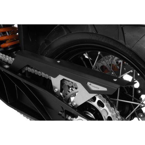 01-371-5045-0 Kettenschutz schwarz eloxiert, fuer KTM 1050 Adventure/ 1090 Adventure/ 1290 Super Adventure (-2020)/ 1190 Adventure/ 1190 Adventure R