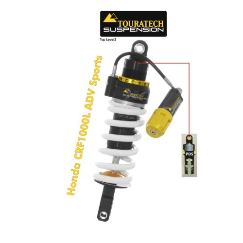 01-402-5862-0 Touratech Suspension Federbein fuer Honda CRF1000L Adventure Sports ab 2018 Typ Level2/PDS