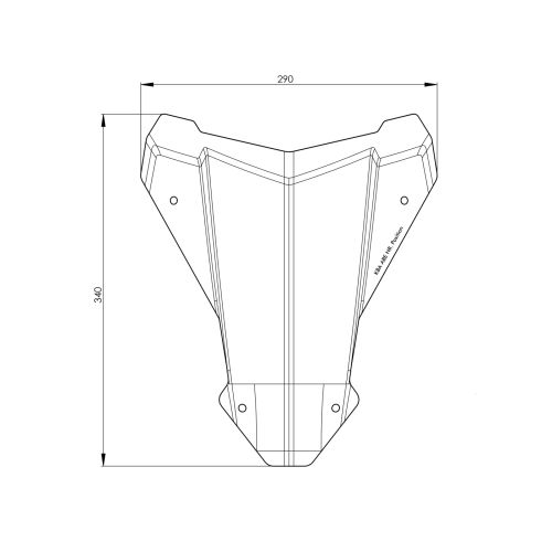 01-403-6200-0 Windschild S transparent Honda CRF1100L Africa Twin (-2023)