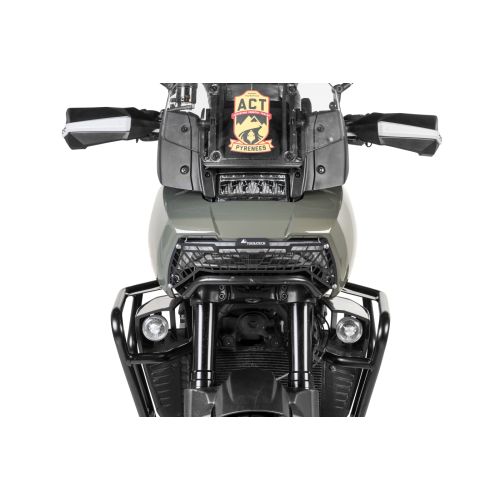 01-440-5095-0 Scheinwerferschutz schwarz eloxiert, mit Schnellverschluss fuer Harley-Davidson RA1250 Pan America *OFFROAD USE ONLY*