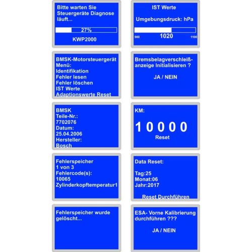 01-030-0105-0 Diagnosegeraet Duonix Bikescan-100 fuer Motorraeder mit 10 Pol. Diagnosestecker