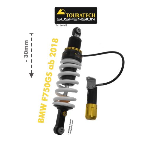 01-082-5861-0 Touratech Suspension Tieferlegung -30mm fuer BMW F750GS ab 2018 Typ Level2