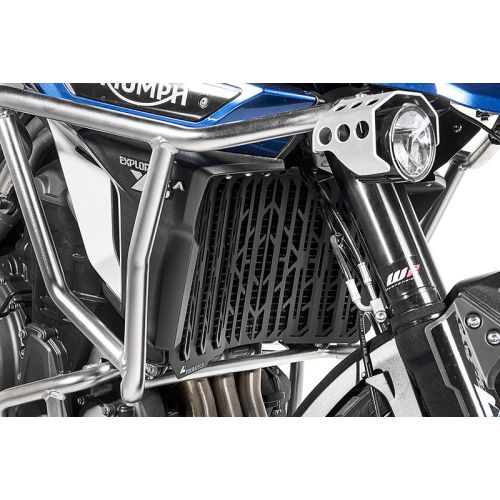 01-422-5017-0 Kuehlerschutz, schwarz eloxiert fuer Triumph Tiger Explorer ab 2016