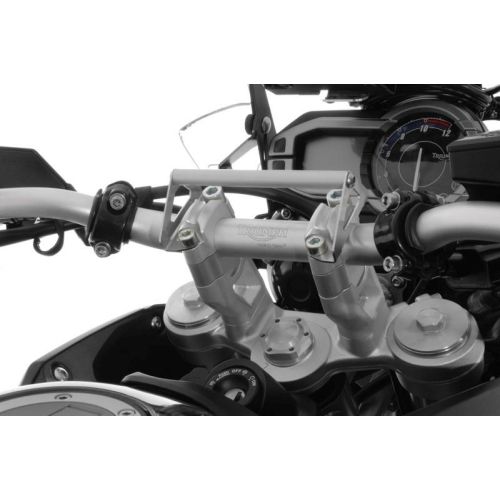 01-421-5410-0 GPS Anbauadapter Lenkerklemmung fuer Triumph Tiger 900 (-2023)/ 1200 (-2021)/ 800/ Explorer Anbauadapter / GPS-Halter / Navi-Halter Navigationsgeraetehalter