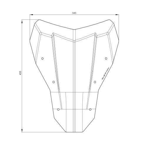 01-403-6242-0 Windschild M getoent fuer Honda CRF1100L Africa Twin (2024-), Adventure Sports