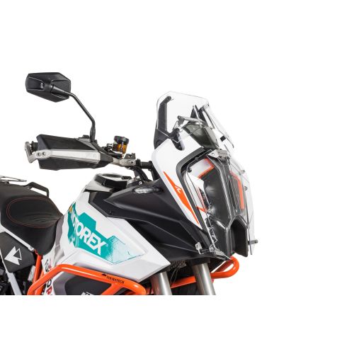 01-373-5090-0 Scheinwerferschutz Makrolon mit Schnellverschluss fuer KTM 1290 Super Adventure S/R ab 2021 *OFFROAD USE ONLY*