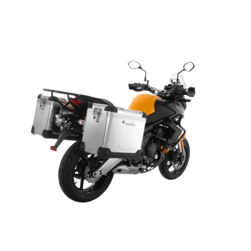 01-408-5770-0 ZEGA Pro Koffersystem 45/45 Liter mit Stahltraeger schwarz fuer Kawasaki Versys 650 (2010-2014)