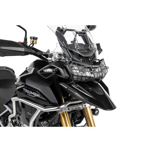 01-424-5095-0 Scheinwerferschutz mit Schnellverschluss fuer Triumph Tiger 1200 (2022-) *OFFROAD USE ONLY*