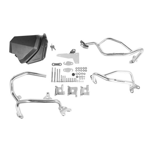 01-403-5165-0 Werkzeugbox mit Motorsturzbuegel DCT - komplett - Edelstahl fuer Honda CRF1100L Africa Twin / CRF1100L Adventure Sports