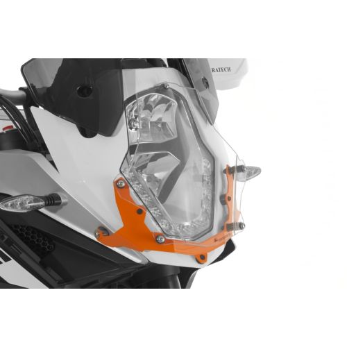 01-371-5091-0 Scheinwerferschutz Makrolon mit Schnellverschluss, orange, fuer KTM 1050, 1090, 1190 Adventure/ R, 1290 Super Adventure *OFFROAD USE ONLY*