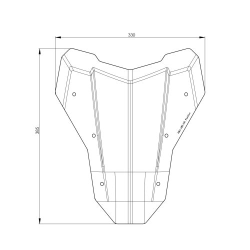 01-403-6232-0 Windschild S getoent fuer Honda CRF1100L Africa Twin (2024-), Adventure Sports