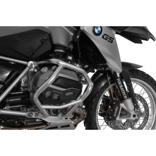 01-045-5131-0 Zylinderschutz / Ventildeckelschutz Alu schwarz, fuer BMW R1200GS ab 2013/ BMW R1200RT ab 2014/ BMW R1200R ab 2015/ BMW R1200RS