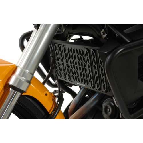 01-408-5015-0 Kuehlerschutz fuer Kawasaki Versys 650 (2012-2014), aluminium, schwarz