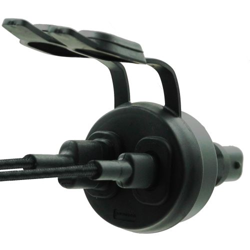 01-030-0102-0 Doppel-USB A + USB C Plug-n-Play Einbausteckdose mit Schnellladefunktion fuer BMW Motorraeder
