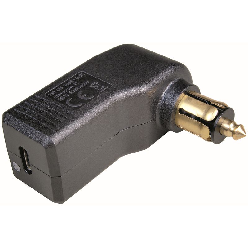 Gewinkelter USB-C Normstecker, 12-24V / 5V, max. 3A