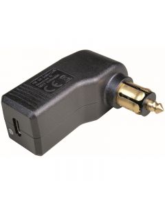 Gewinkelter USB-C Normstecker, 12-24V / 5V, max. 3A Zigarettenanzünder- und Bordnetz-Steckdosen