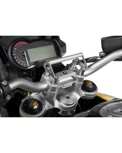 GPS-Anbauadapter BMW F850GS / F850GS Adventure auf Lenkerklemmung für Lenkererhöhung 20 mm Anbauadapter/GPS-Halter/Navi-Halter