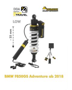 Touratech Suspension Tieferlegung Federbein -25mm für BMW F850GS Adventure ab 2018 DDA / Plug & Travel