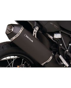 Endschalldämpfer Remus Okami Edelstahl, schwarz für Honda CRF1000L Africa Twin (2016), slip-on mit ABE
