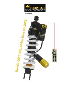 Touratech Suspension Federbein für Honda CRF 1100L Africa Twin ab 2020 Typ Extreme