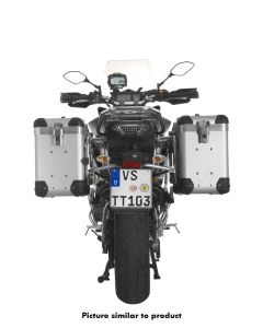 ZEGA Pro Koffersystem "And-S" 38/38 Liter mit Edelstahlträger schwarz für Yamaha MT-09 Tracer (2015-2017)