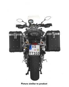 ZEGA Pro Koffersystem "And-Black" 38/38 Liter mit Edelstahlträger schwarz für Yamaha MT-09 Tracer (2015-2017)