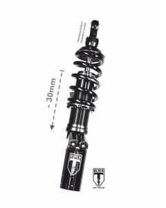 01-661-5823-0 BLACK-T Tieferlegung (-30mm) Stage3 mit Reservoir für Indian FTR 1200 / FTR 1200 S (2019-2021)