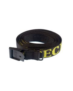 01-055-0031-0 ARNO Spannriemen, 18 mm schwarz, 75 cm mit verzinkter Schnalle und gelbem  TOURATECH Logo
