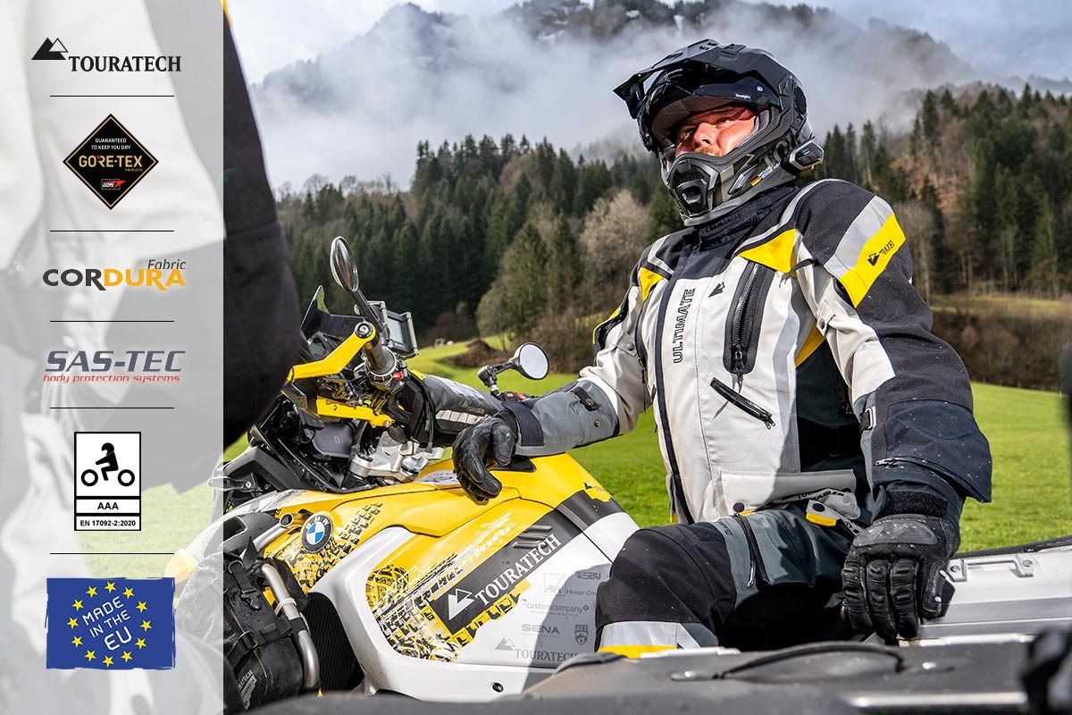 Companero_Ultimate_Motorradanzug_Startbild_Touratech_Logos1