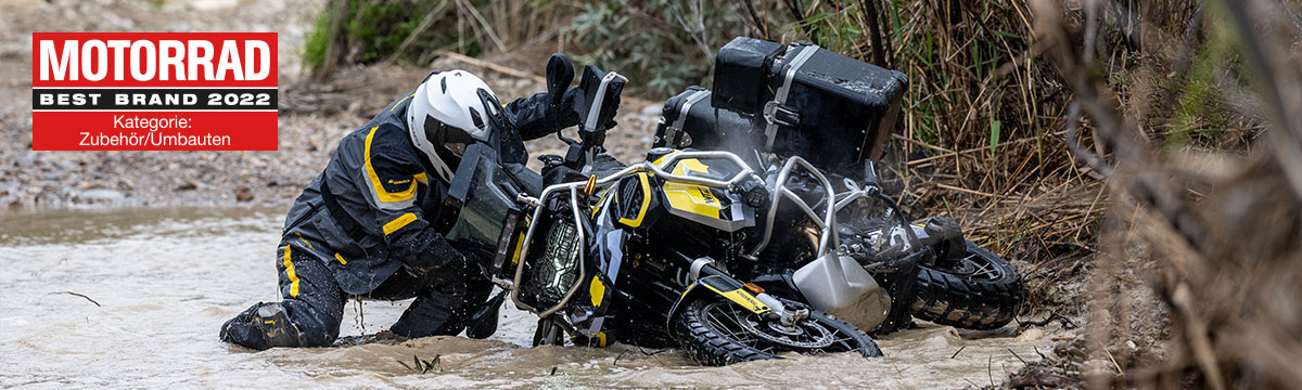 Fahrzeugschutz von Touratech: Protektoren für Reiseenduros