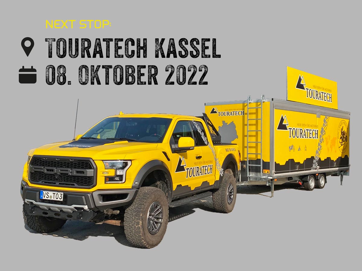 Vor Ort bei Events und Festivals: Die Rollende Messe by Touratech 