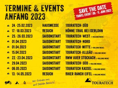 Wichtige Termine & Events Anfang 2023