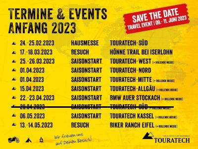 Wichtige Termine & Events Anfang 2023