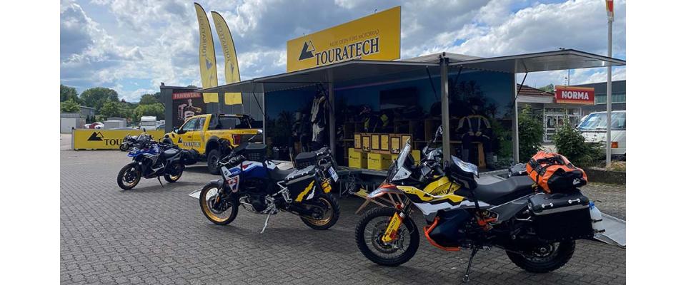 Rollende Messe beim Test Ride bei Touratech Mitte in Mömlingen